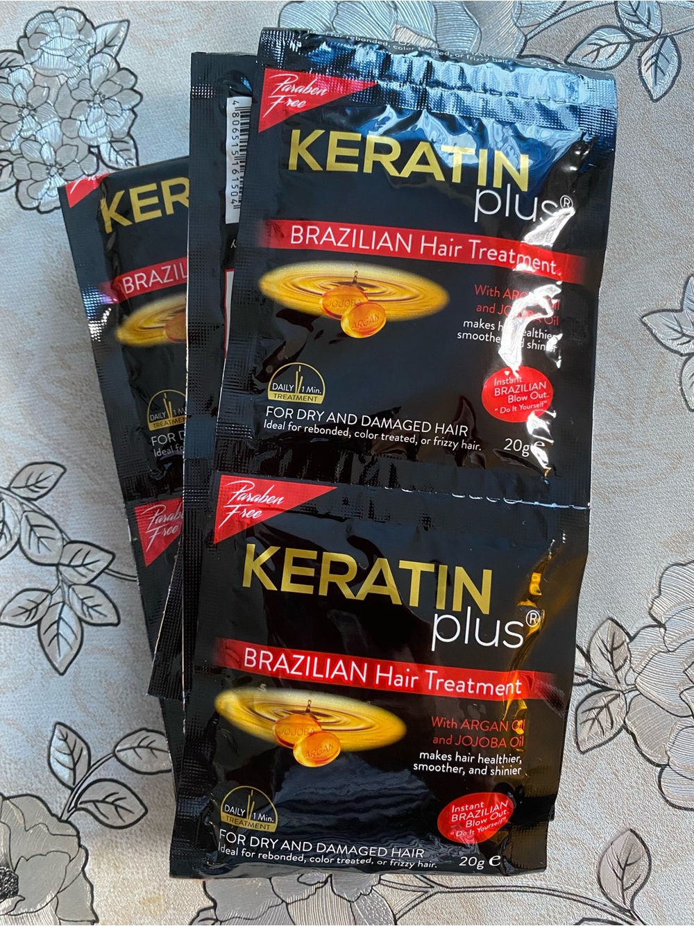 KERATIN Brazilian Hair Treatment Sachets - Black